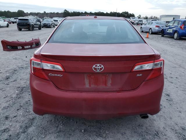 4T1BF1FK0CU501646 - 2012 TOYOTA CAMRY BASE RED photo 6