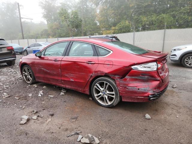 3FA6P0K9XER217750 - 2014 FORD FUSION TITANIUM RED photo 2