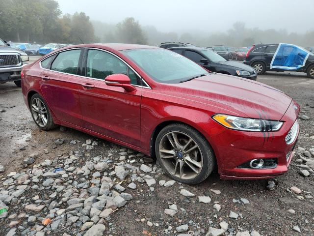 3FA6P0K9XER217750 - 2014 FORD FUSION TITANIUM RED photo 4