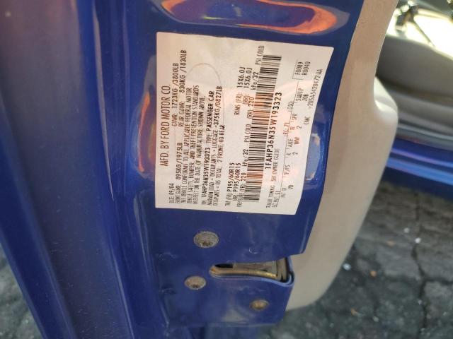 1FAHP36N35W193323 - 2005 FORD FOCUS ZXW BLUE photo 12