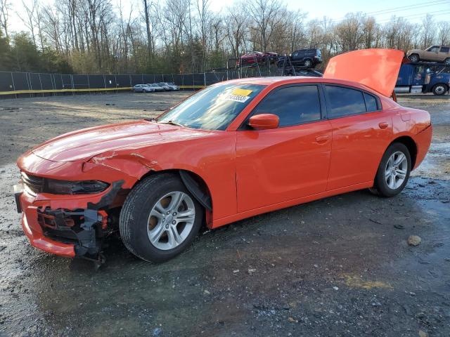 2C3CDXBG1KH720365 - 2019 DODGE CHARGER SXT ORANGE photo 1