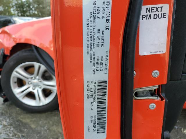 2C3CDXBG1KH720365 - 2019 DODGE CHARGER SXT ORANGE photo 12