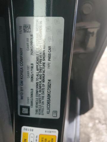 KL8CD6SA9KC758214 - 2019 CHEVROLET SPARK 1LT BLACK photo 13