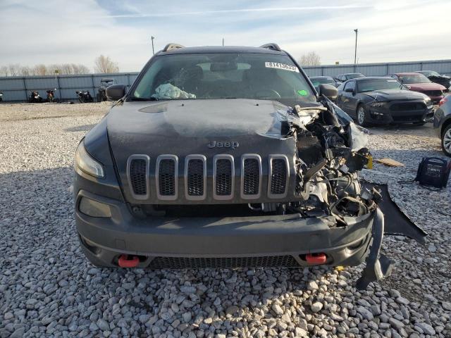 1C4PJMBS3FW556973 - 2015 JEEP CHEROKEE TRAILHAWK BLACK photo 5