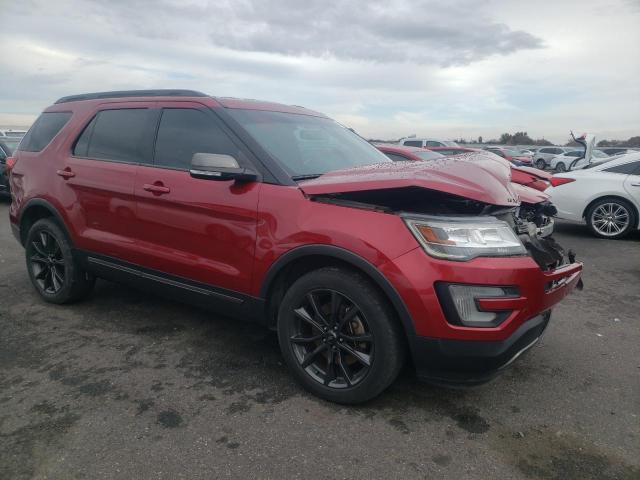 1FM5K8D86HGB64480 - 2017 FORD EXPLORER XLT RED photo 4