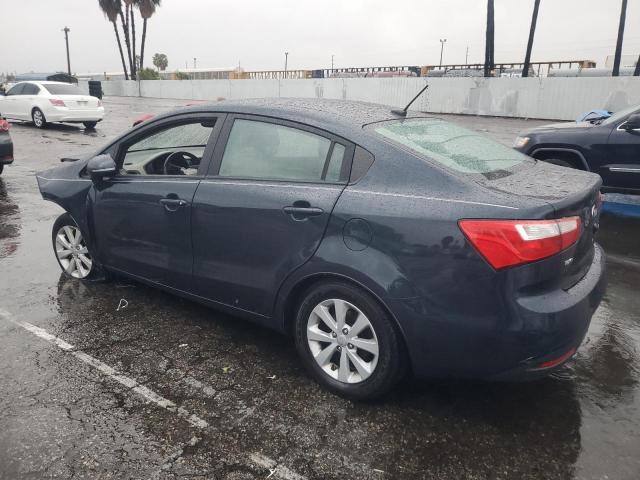 KNADN4A3XD6201567 - 2013 KIA RIO EX BLUE photo 2