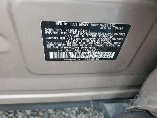 JF2SJAEC4EH549712 - 2014 SUBARU FORESTER 2.5I PREMIUM ბეჟი ფოტო 14