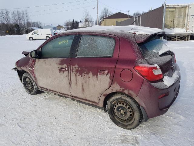 ML32A3HJ5HH015758 - 2017 MITSUBISHI MIRAGE ES MAROON photo 2