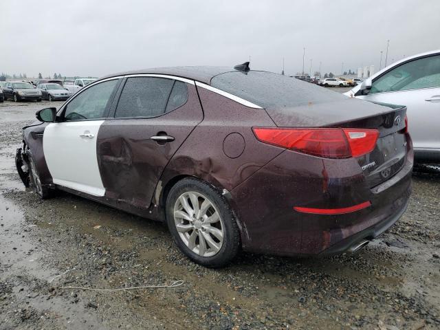 5XXGN4A76EG311960 - 2014 KIA OPTIMA EX BURGUNDY photo 2