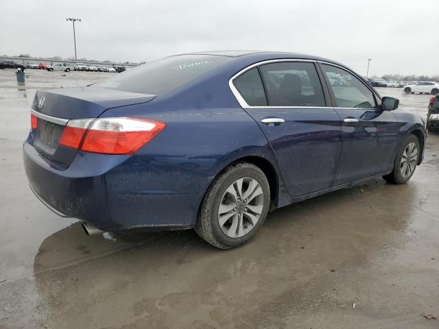 1HGCR2F38EA073734 - 2014 HONDA ACCORD LX BLUE photo 3