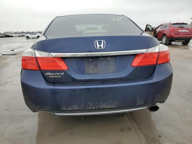 1HGCR2F38EA073734 - 2014 HONDA ACCORD LX BLUE photo 6