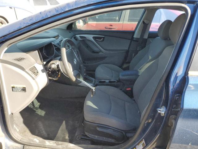 KMHDH4AE2EU199317 - 2014 HYUNDAI ELANTRA SE BLUE photo 7