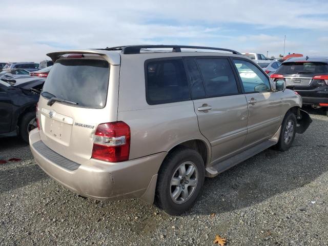 JTEEP21A640016645 - 2004 TOYOTA HIGHLANDER TAN photo 3