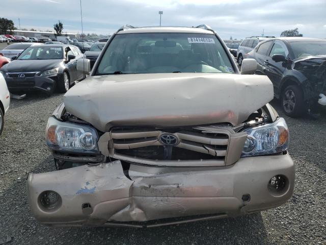 JTEEP21A640016645 - 2004 TOYOTA HIGHLANDER TAN photo 5