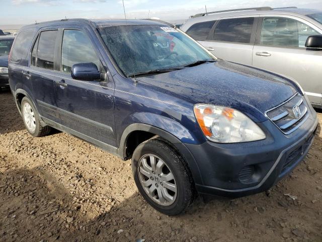 JHLRD78846C016064 - 2006 HONDA CR-V EX BLUE photo 4