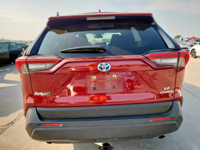JTMLWRFV8MD120078 - 2021 TOYOTA RAV4 LE RED photo 6