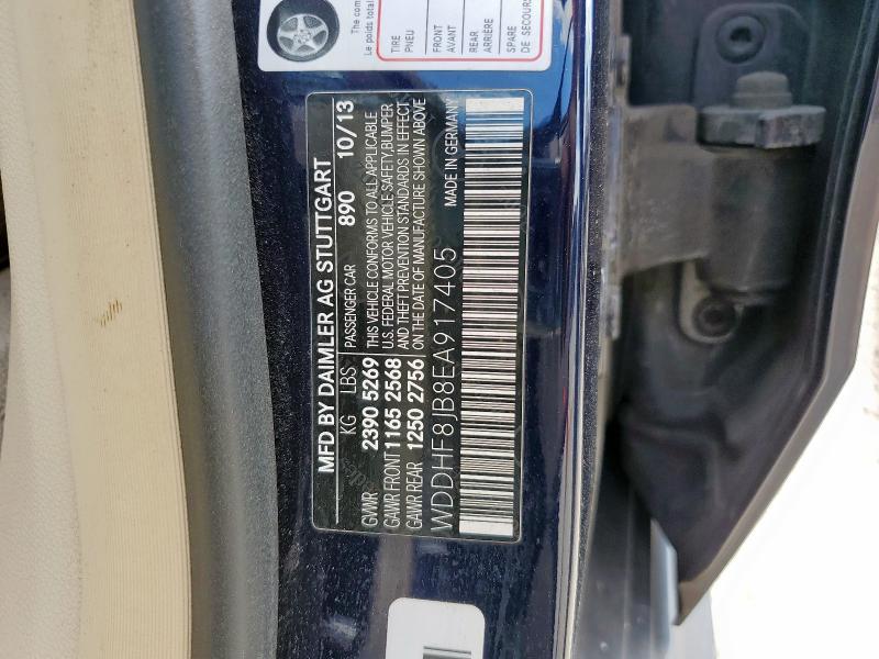 WDDHF8JB8EA917405 - 2014 MERCEDES-BENZ E 350 4MATIC BLUE photo 13