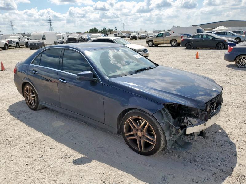 WDDHF8JB8EA917405 - 2014 MERCEDES-BENZ E 350 4MATIC BLUE photo 4
