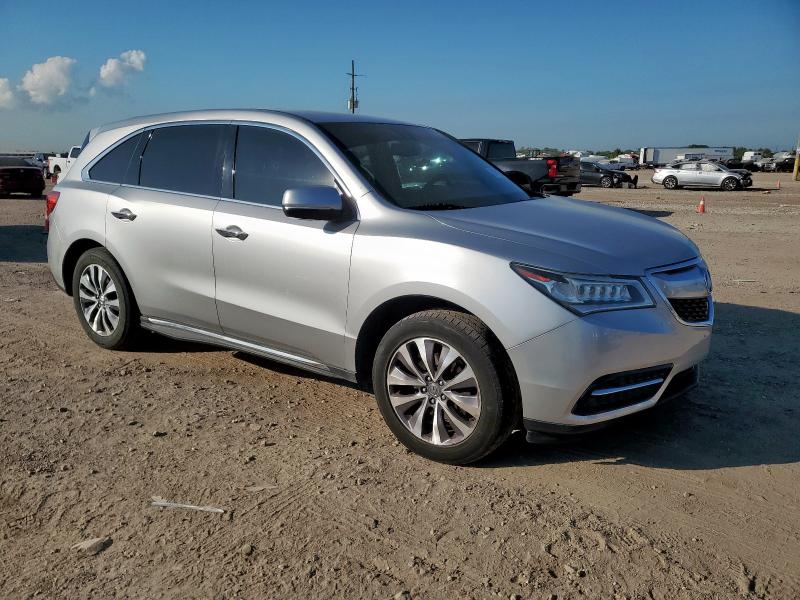 5FRYD4H45EB003022 - 2014 ACURA MDX TECHNOLOGY Srebrny zdjęcie 4