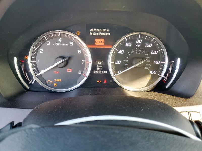 5FRYD4H45EB003022 - 2014 ACURA MDX TECHNOLOGY Srebrny zdjęcie 9