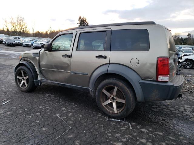 1D8GT28K37W644527 - 2007 DODGE NITRO SXT BEIGE photo 2