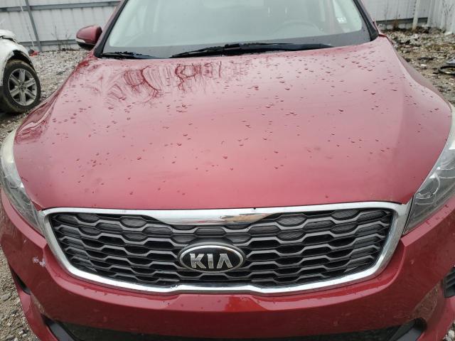 5XYPH4A51KG471564 - 2019 KIA SORENTO EX Burdeos foto 12