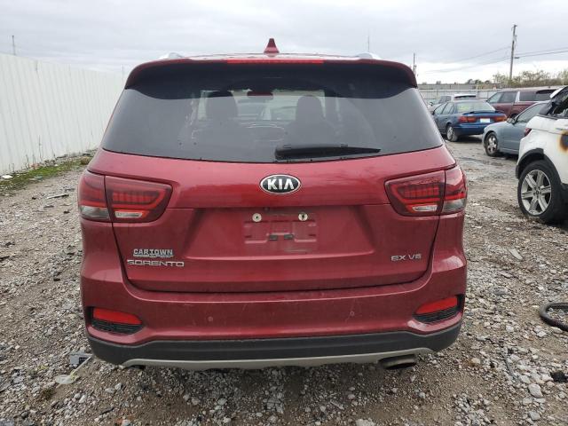 5XYPH4A51KG471564 - 2019 KIA SORENTO EX Burdeos foto 6