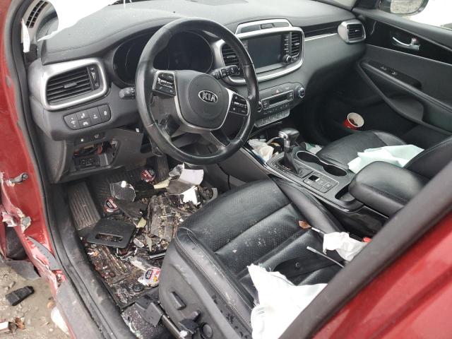 5XYPH4A51KG471564 - 2019 KIA SORENTO EX Burdeos foto 8
