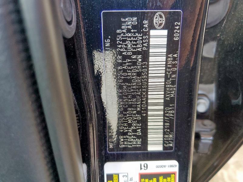 4T1DAACKXSU595013 - 2025 TOYOTA CAMRY XSE BLACK photo 13