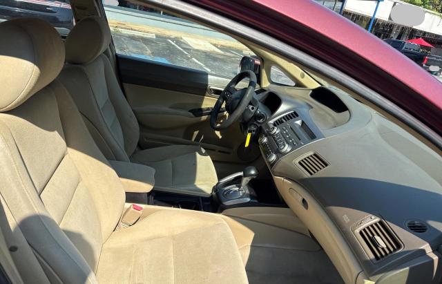 1HGFA16578L073782 - 2008 HONDA CIVIC LX RED photo 5