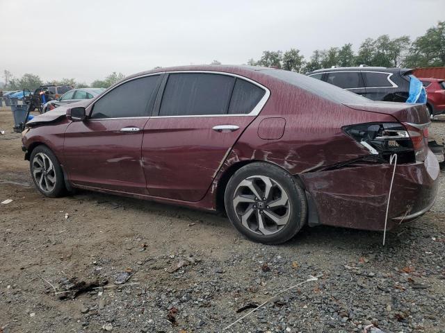 1HGCR2F92GA014539 - 2016 HONDA ACCORD EXL ბურგუნდია ფოტო 2