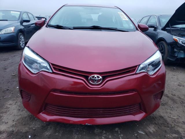 2T1BURHE8FC416555 - 2015 TOYOTA COROLLA L RED photo 5