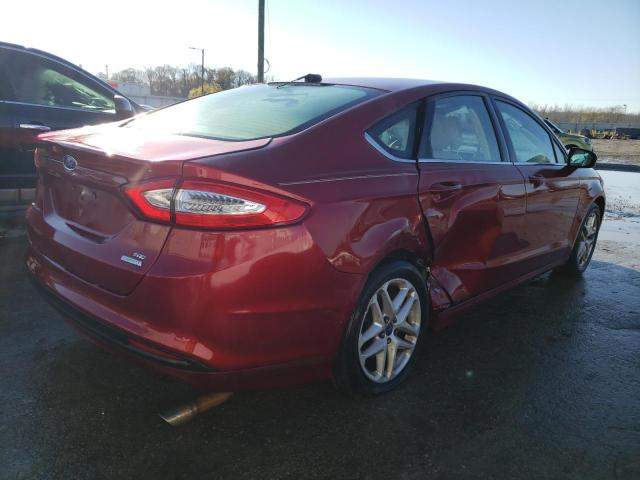 3FA6P0HR7DR382080 - 2013 FORD FUSION SE BURGUNDY photo 3