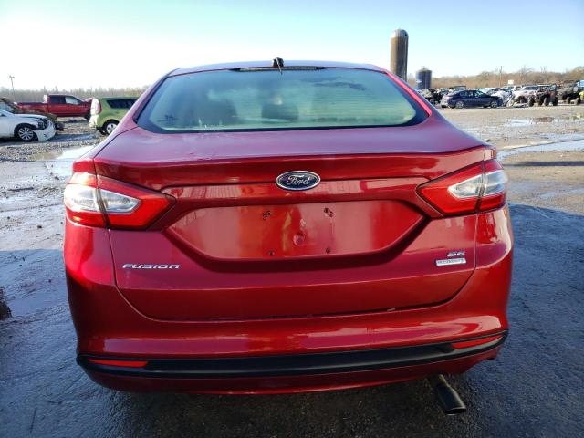 3FA6P0HR7DR382080 - 2013 FORD FUSION SE BURGUNDY photo 6