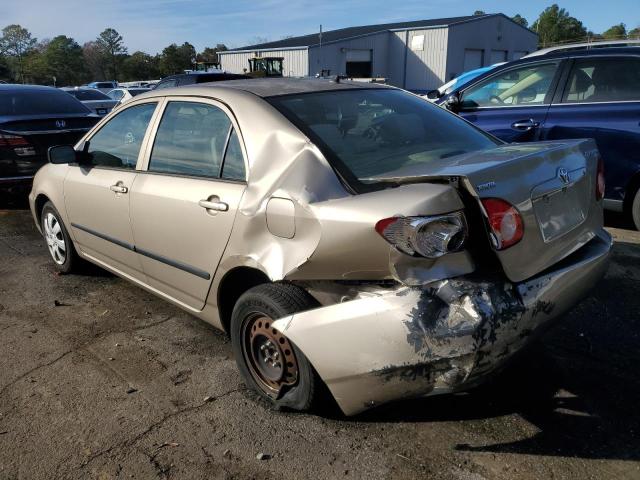 2T1BR32E05C444856 - 2005 TOYOTA COROLLA CE BEIGE photo 2