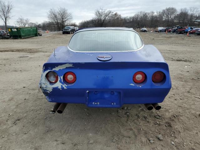 1G1AY8767B5103369 - 1981 CHEVROLET CORVETTE BLUE photo 6