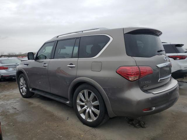 JN8AZ2ND2E9751335 - 2014 INFINITI QX80 GRAY photo 2