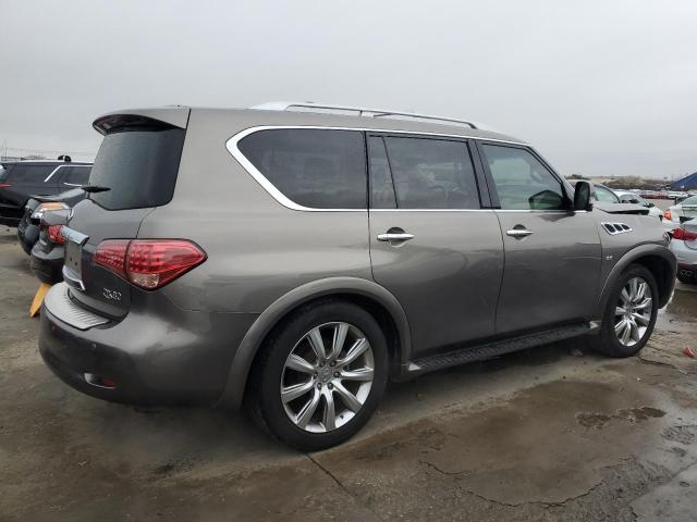 JN8AZ2ND2E9751335 - 2014 INFINITI QX80 GRAY photo 3