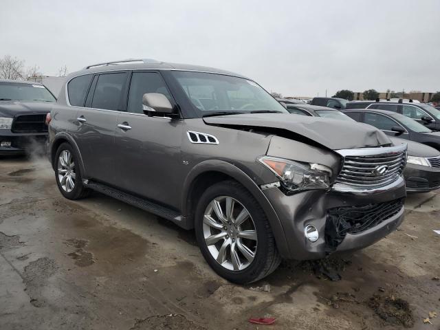 JN8AZ2ND2E9751335 - 2014 INFINITI QX80 GRAY photo 4