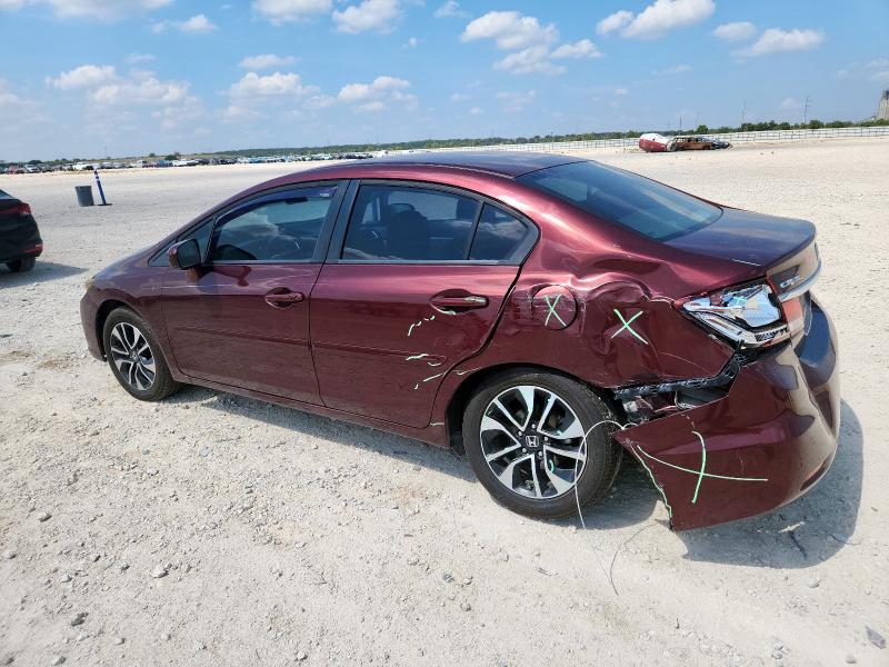 19XFB2F89EE003071 - 2014 HONDA CIVIC EX RED photo 2