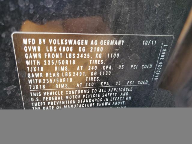 WVGAV7AX9CW536596 - 2012 VOLKSWAGEN TIGUAN S Чорний фото 13