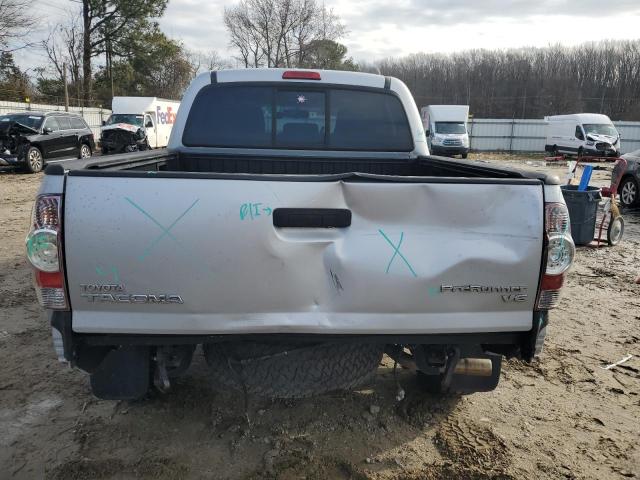 3TMJU4GN1BM114820 - 2011 TOYOTA TACOMA DOUBLE CAB PRERUNNER SILVER photo 6