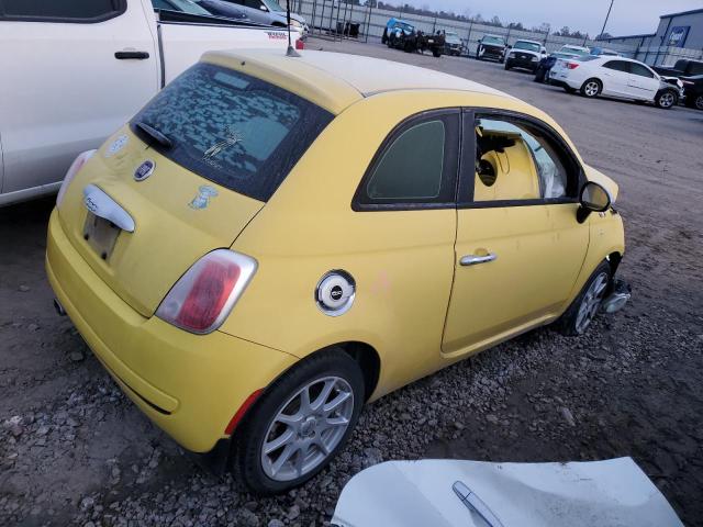 3C3CFFAR8DT603206 - 2013 FIAT 500 POP YELLOW photo 3