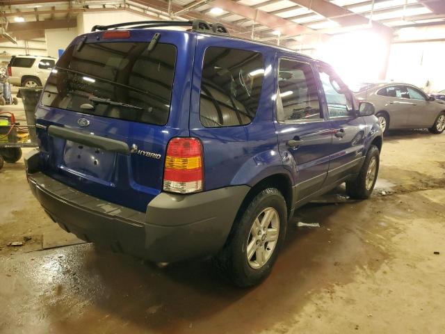 1FMCU95H35KE10528 - 2005 FORD ESCAPE HEV BLUE photo 3