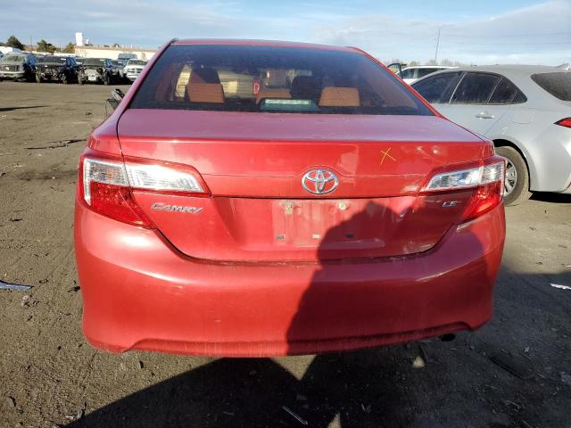 4T1BF1FK7DU706642 - 2013 TOYOTA CAMRY L RED photo 6