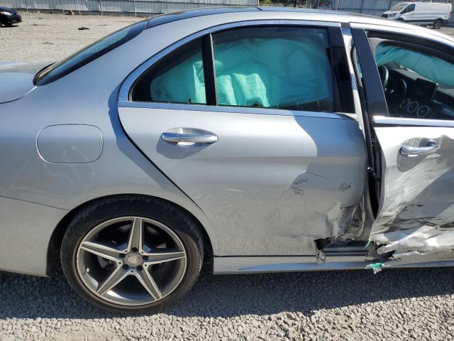 WDDWF4KB0HR214627 - 2017 MERCEDES-BENZ C 300 4MATIC SILVER photo 10