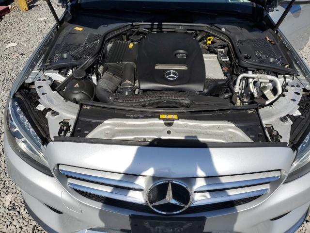 WDDWF4KB0HR214627 - 2017 MERCEDES-BENZ C 300 4MATIC SILVER photo 11