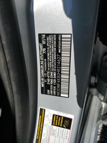 WDDWF4KB0HR214627 - 2017 MERCEDES-BENZ C 300 4MATIC SILVER photo 12