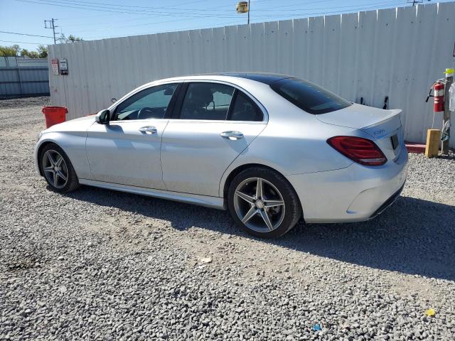 WDDWF4KB0HR214627 - 2017 MERCEDES-BENZ C 300 4MATIC SILVER photo 2