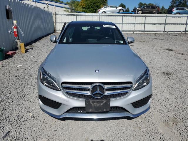 WDDWF4KB0HR214627 - 2017 MERCEDES-BENZ C 300 4MATIC SILVER photo 5